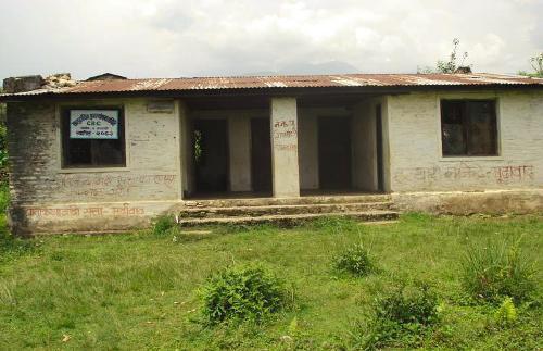 The Maoist rebels attempted to set fire on this office building of Ghachowk CAMC.