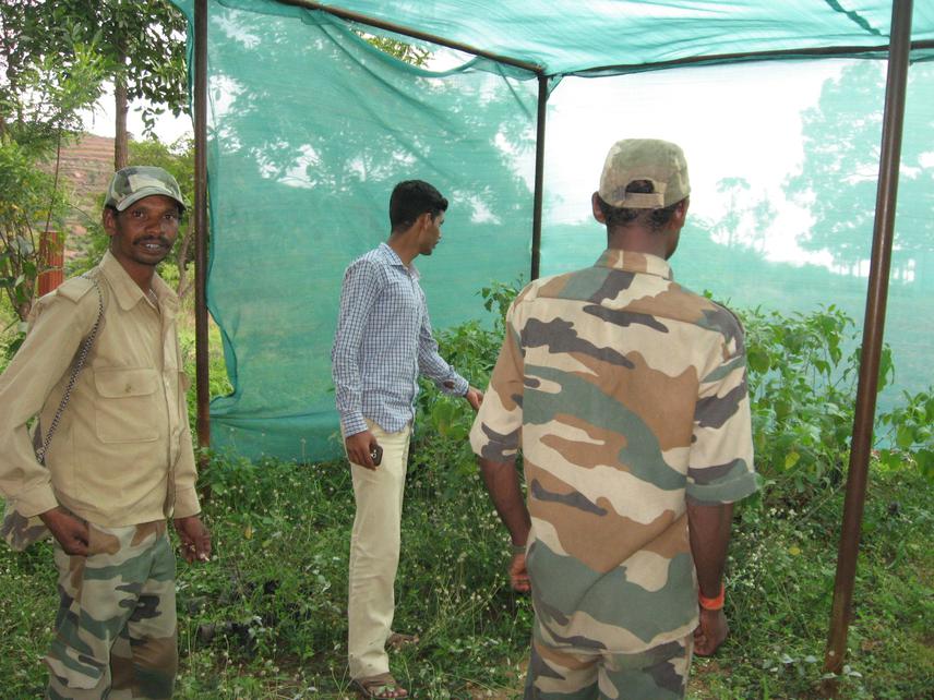 Forest dept. officials visit to Nursery.