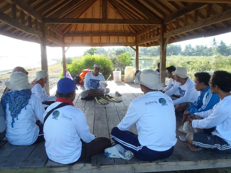 Water safety and snorkeling training.