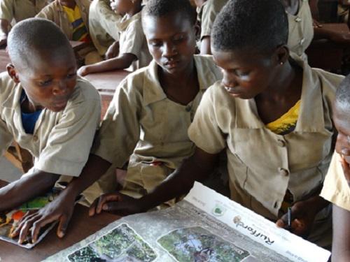 Awareness session with the schoolchildren.