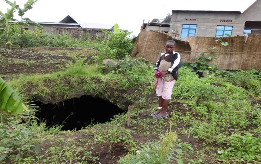 Some caves are used as waste bin by people around.