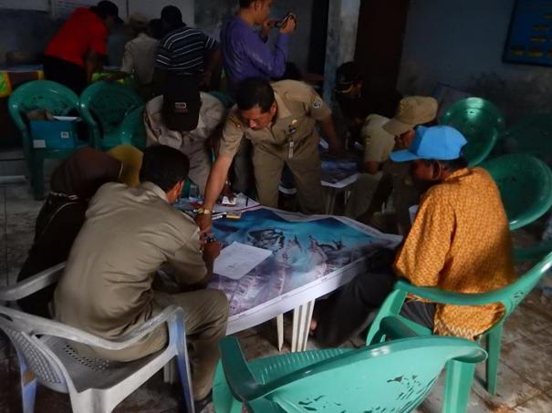 Scale mapping in Bedono village.