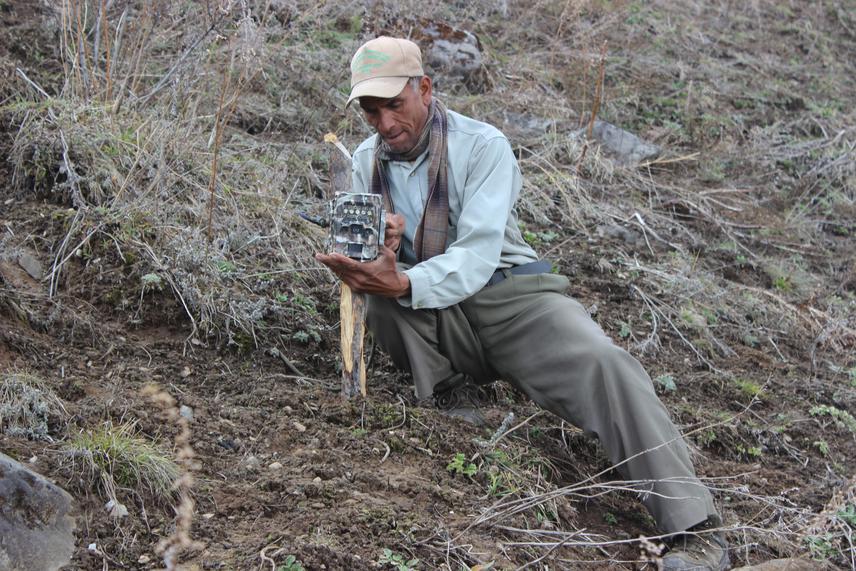 Camera Trapping during field survey.