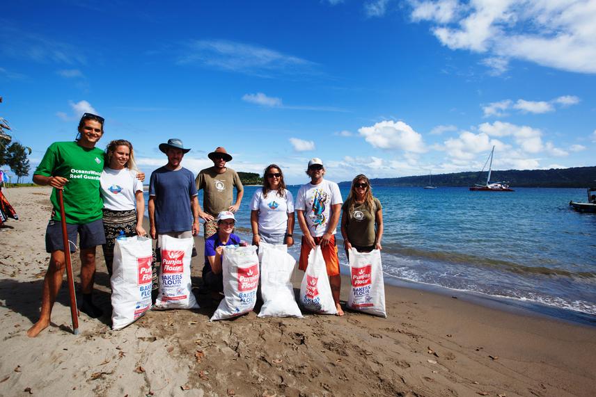 Beach clean-up.