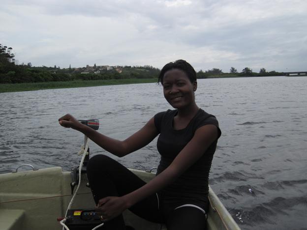 Sampling at the Mlalazi Estuary.