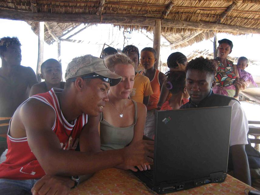 Turtle nesting education.