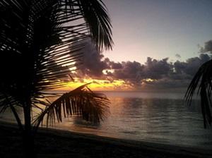 Sunrise in Sian Ka’an Biosphere Reserve, Mexico.
