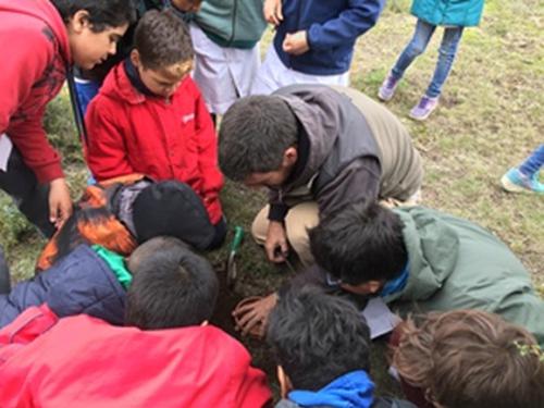Trekking with guest speakers (learning how to monitor forest).