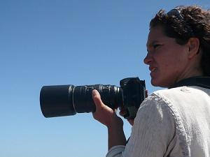 Paula Laporta in a photo-id session in La Coronilla, Uruguay.
