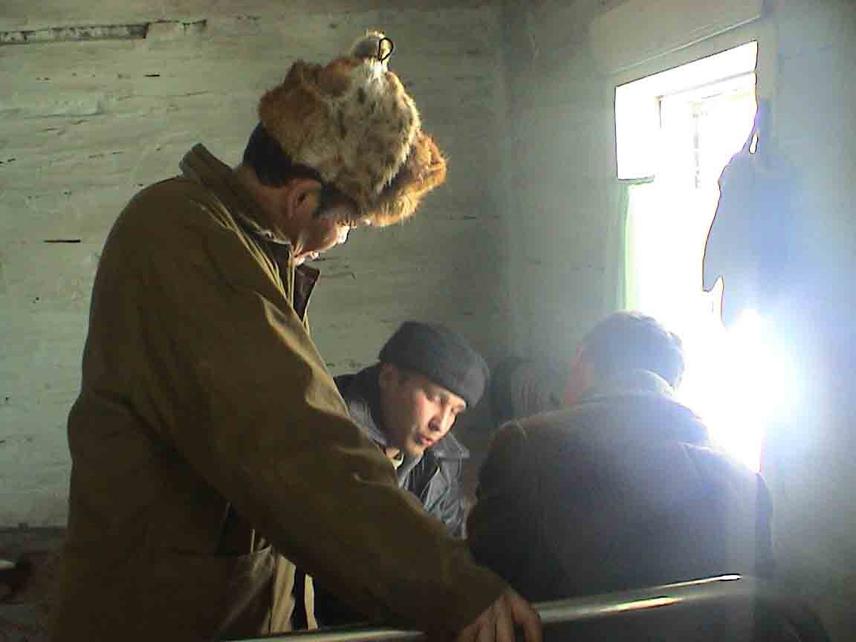 Local people answer questions in the social survey.