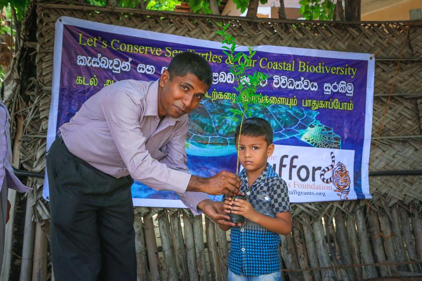 Distribution of home garden plants.
