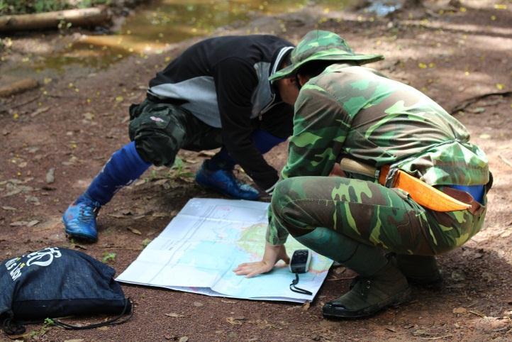 Identification of site on map.