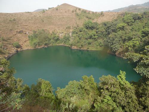 Man's Crater Lake Manengouba (potentially endangered).