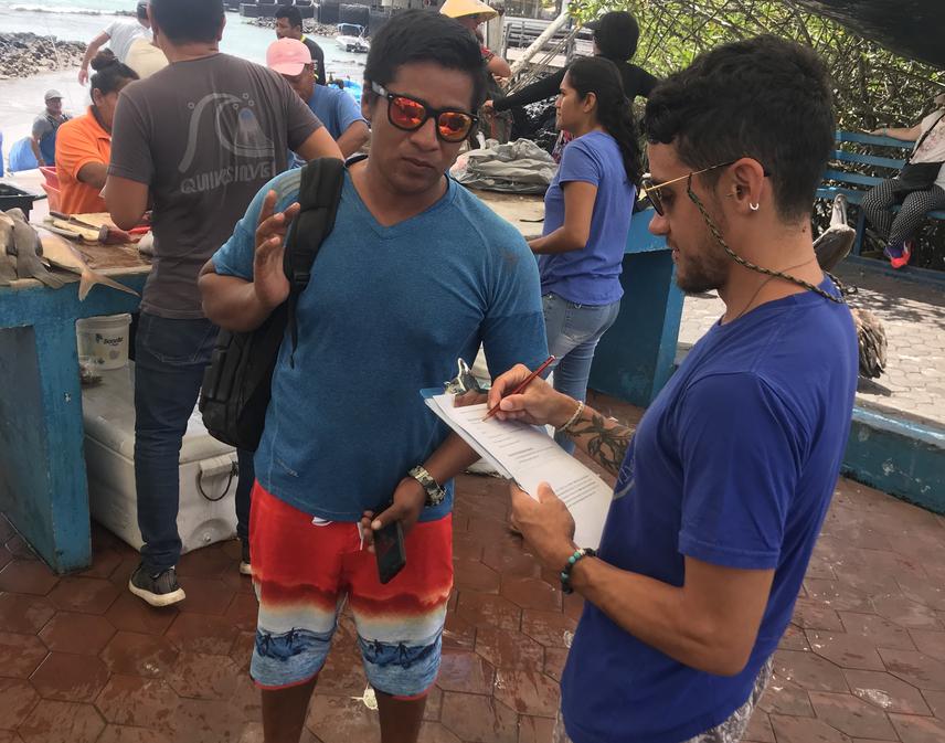 Interview with fisherman