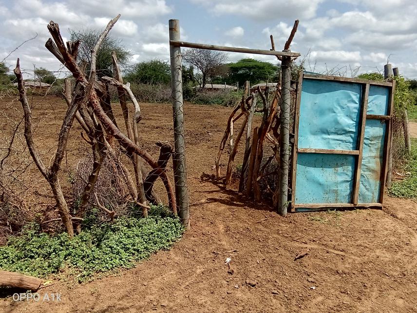 Enclosure strengthened to protect livestock form predators.