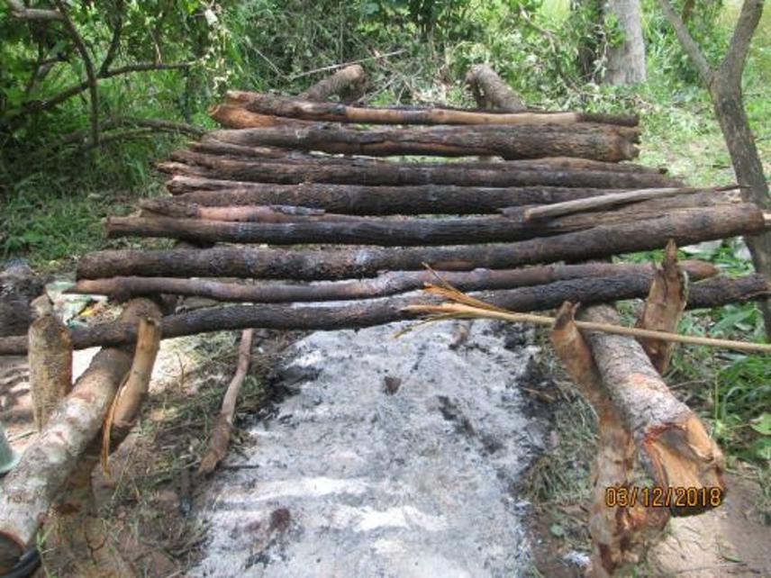 A bushmeat smoking rack. © Ugalla Game Reserve.