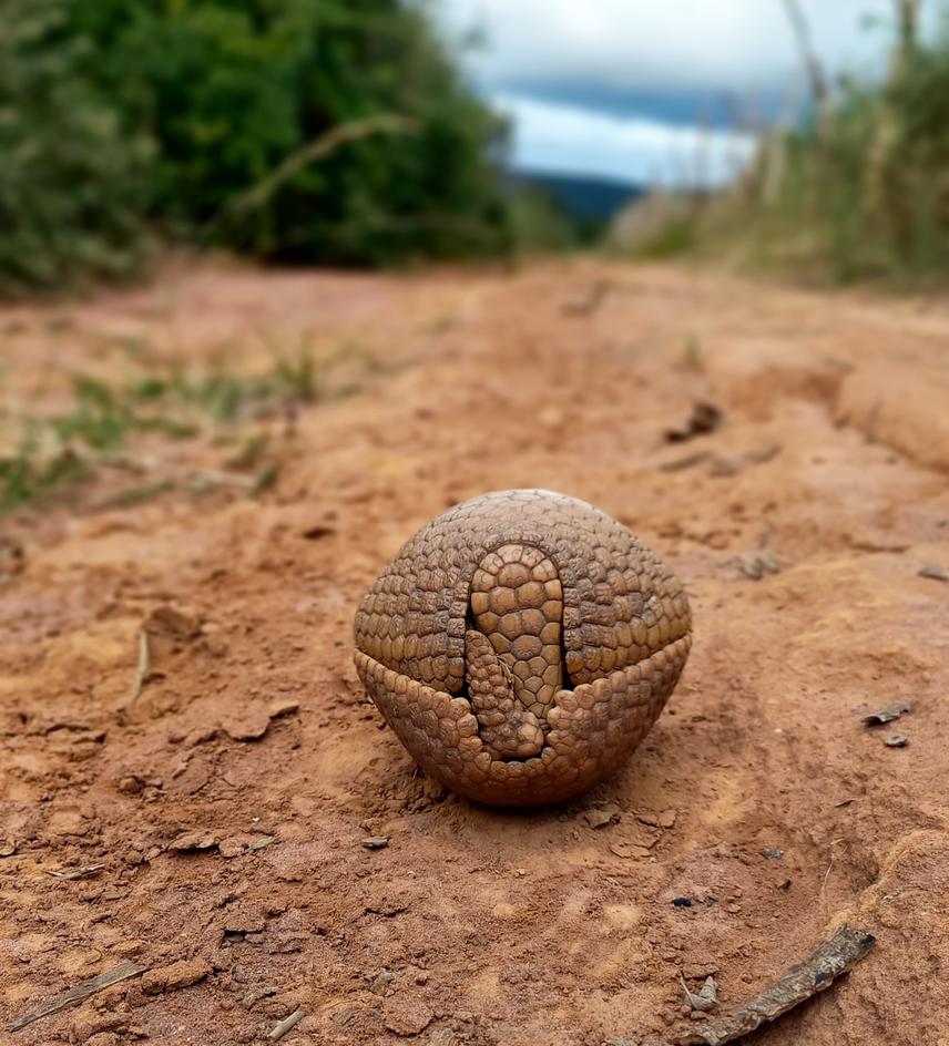 Brazilian three-banded armadillo. © Rodolfo Magalhaes.