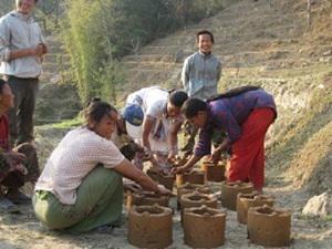 Farmers participation on Cooking Stove making Training(Briquette Technology)
