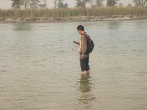 Taking GPS point of the Dolphin sighted area.jpg