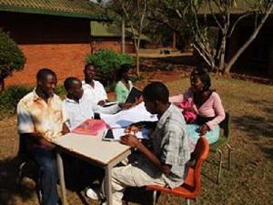 Part of the group trained in data analysis and interpretation