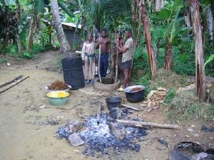 Local manufacture of Palm Oil.