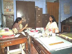 Meeting with school principal.