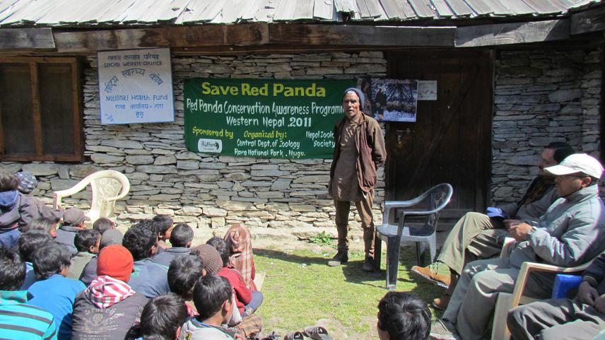 Awareness programme, adressing local people