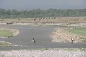 Fishing, excavation and grazing pressure at Rapti River.