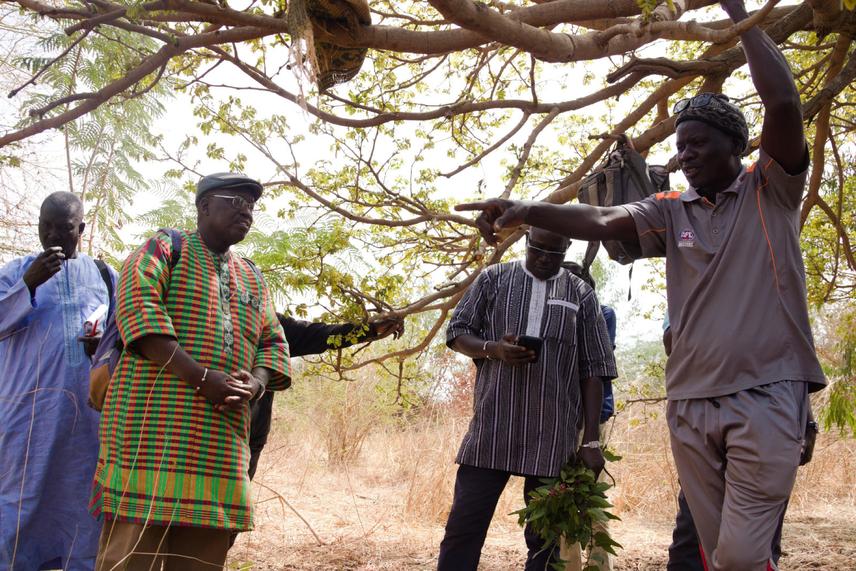 A meeting with elders and traditional knowledge keepers in the village of Thiafoura, Senegal. ©B. Gielge.