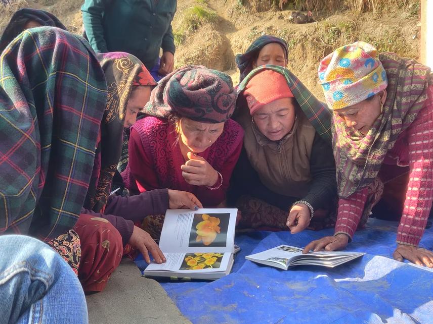 Interacting with the community. © Kumar Paudel.
