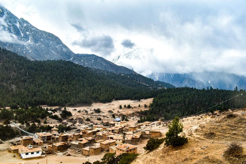 Rigmo Village, one of the small villages in Dolpa District within Shey Phoksundo National Park, and the surrounding musk deer habitat.  © Rishi Ram Paudel