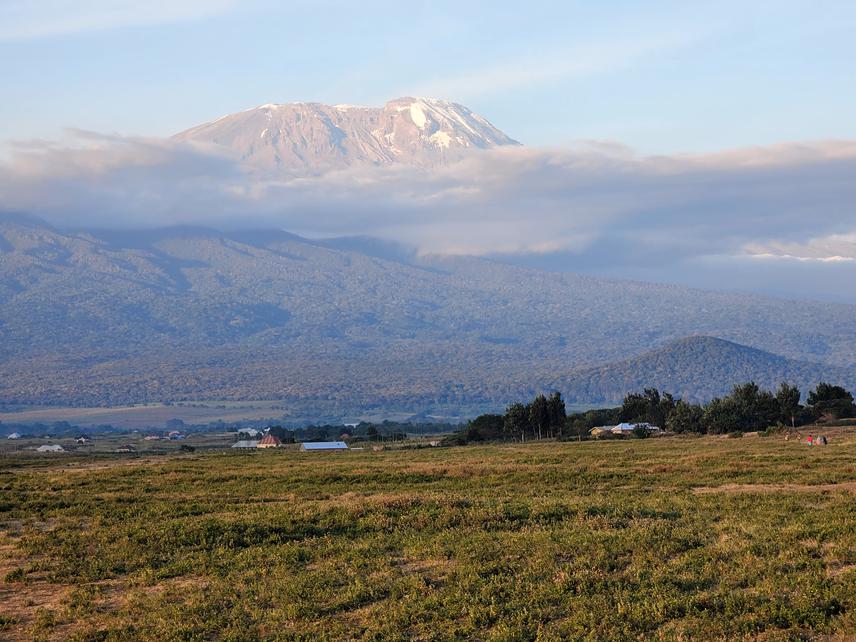The view of Mt. Kilimanjaro vegetation gradient from Siha District, Kilimanjaro Region. ©Aggrey Chitimbe.