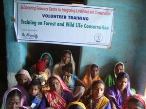 Training of volunteer under project.