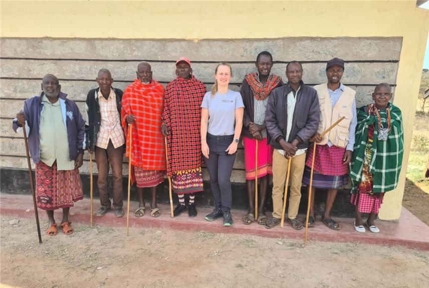 Community leaders from communities in Laikipia after meetings discussing preliminary results © Emily Madsen